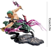Picture of Action Figure One Piece Roronoa Zoro Three Swords Style.