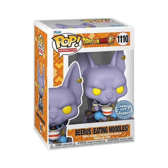 FUNKO POP Dragon Ball 1110 Beerus Eating Noodles Exclusivo