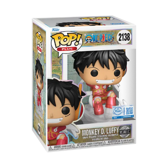 FUNKO POP One Piece 2138 Plus Monkey D. Luffy (Egghead Arc) (Metallic)
