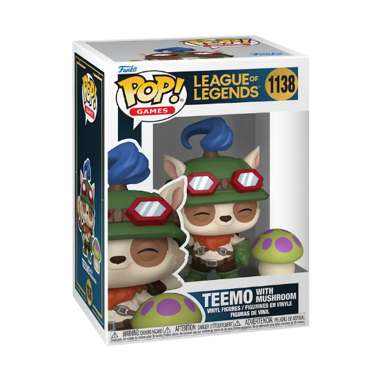 FUNKO POP League of Legends 1138 Teemo with Mushroom