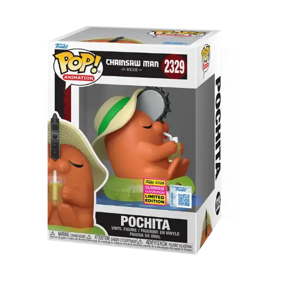 FUNKO POP Chainsaw Man 2329 Pochita with Sunhat